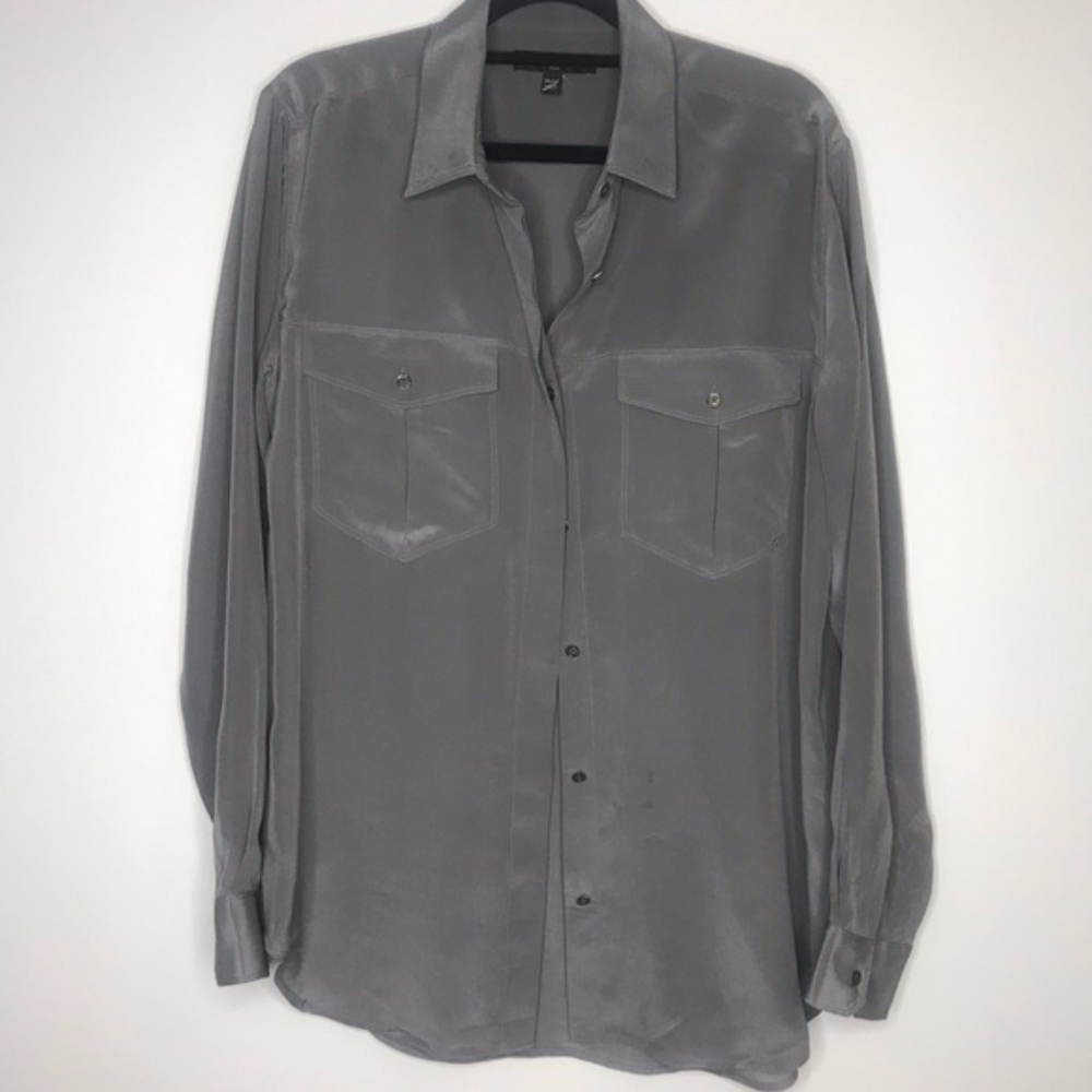 Banana Republic 100% Silk Button down shirt |  M